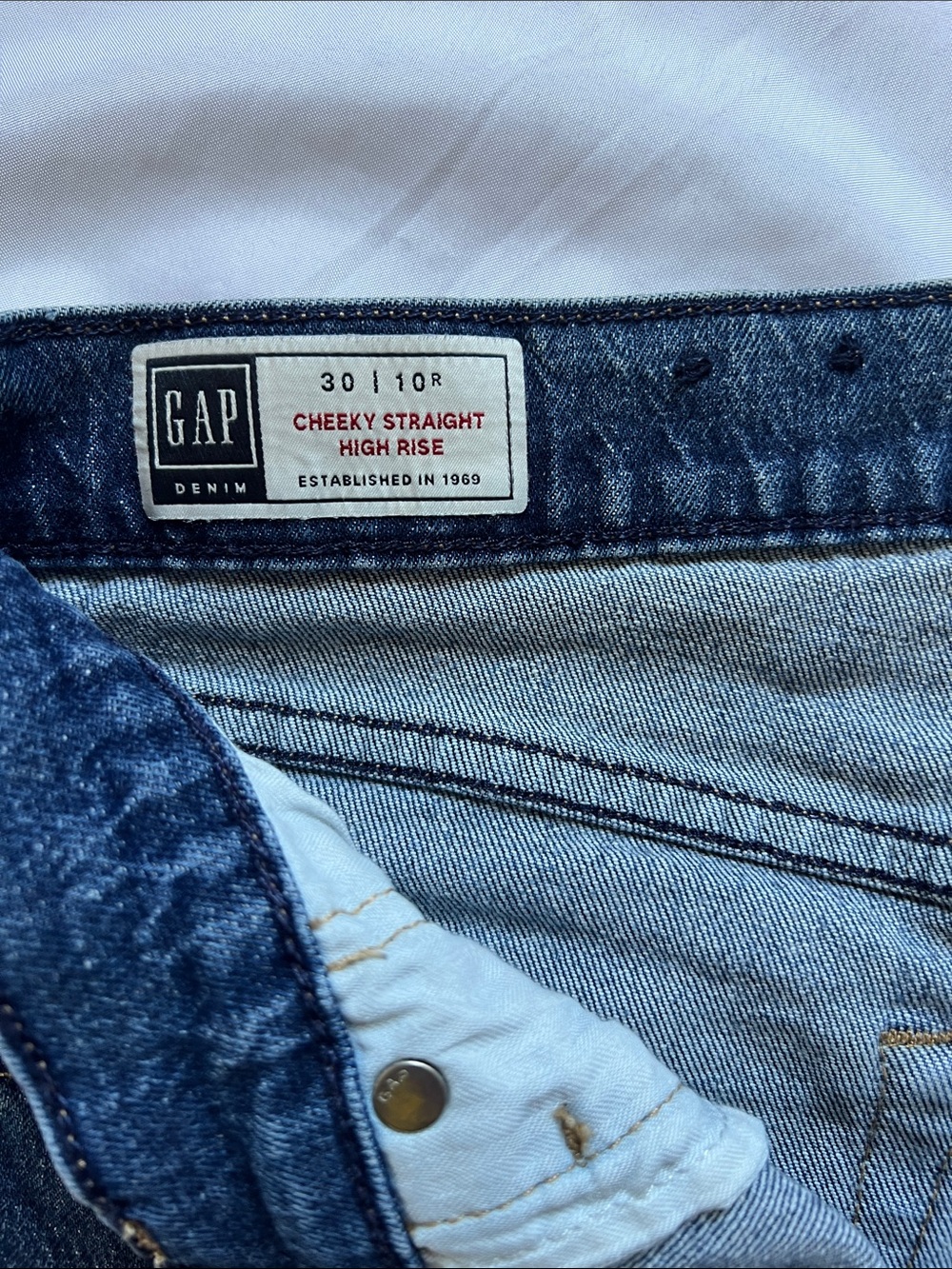 Upcycled BohoEmbroidered Sun & Patchwork Dark Blue Denim Jeans - Picture 7 of 12